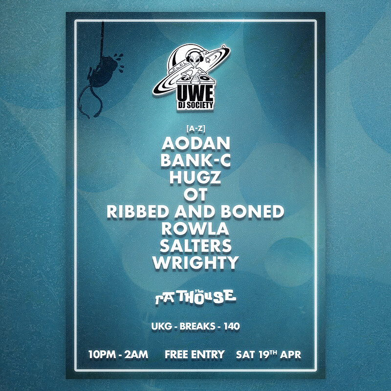 UWE DJ Soc: Bank-C, Hugz, Aodan + more at The Mothers Ruin