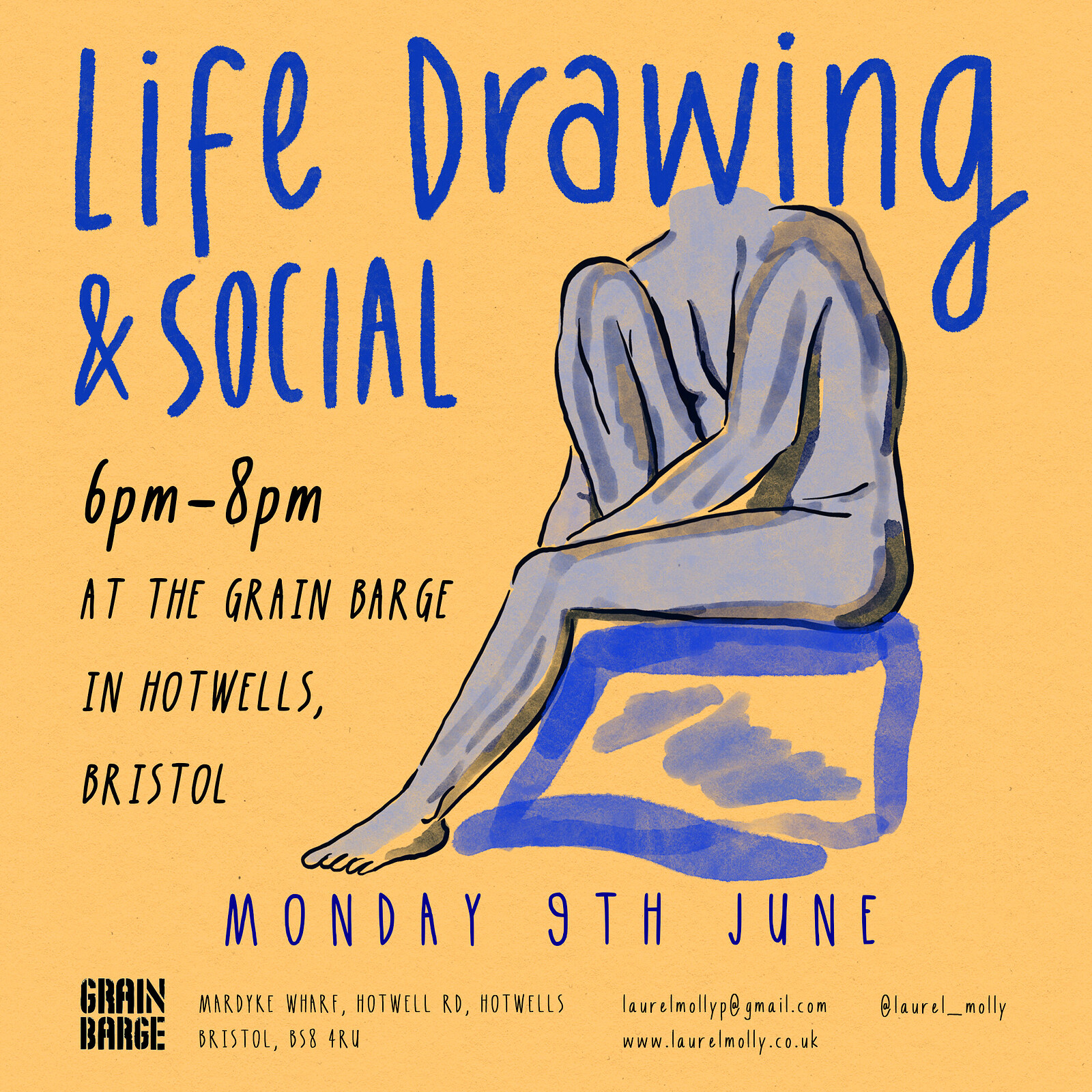 Life Drawing and Social at The Grain Barge