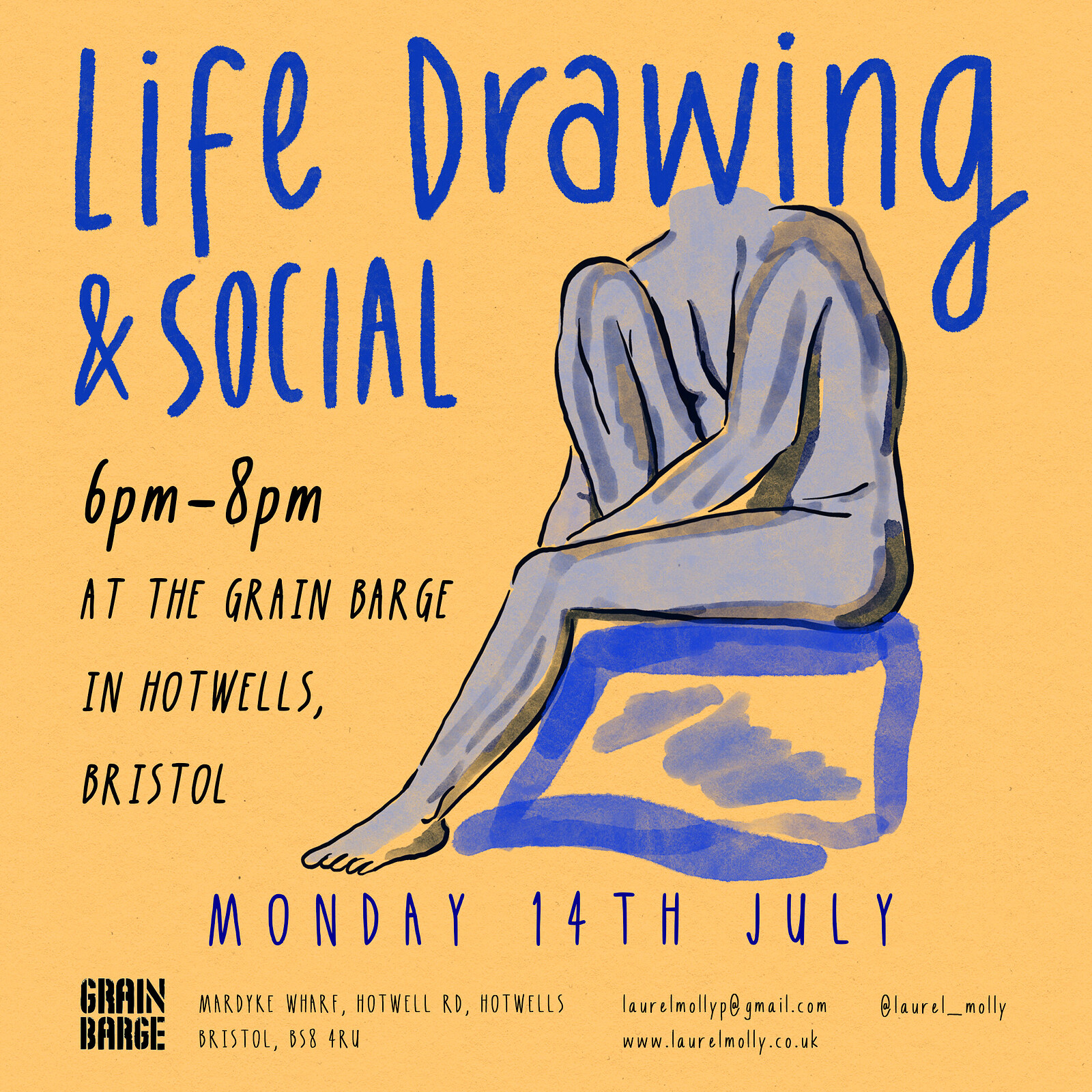 Life Drawing and Social at The Grain Barge