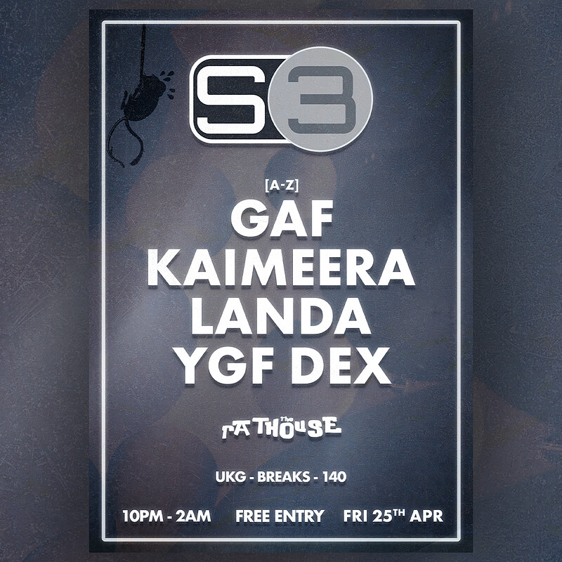 System Three: YGF Dex, Kaimeera, Landa + Gaf at The Mothers Ruin