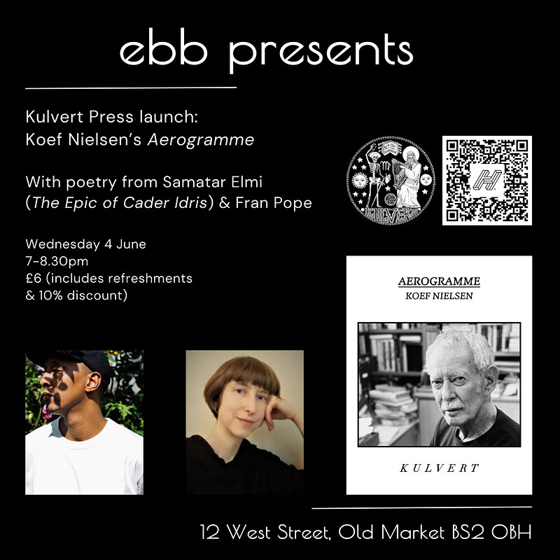 Koef Nielsen *Aerogramme*  & guests at East Bristol Books