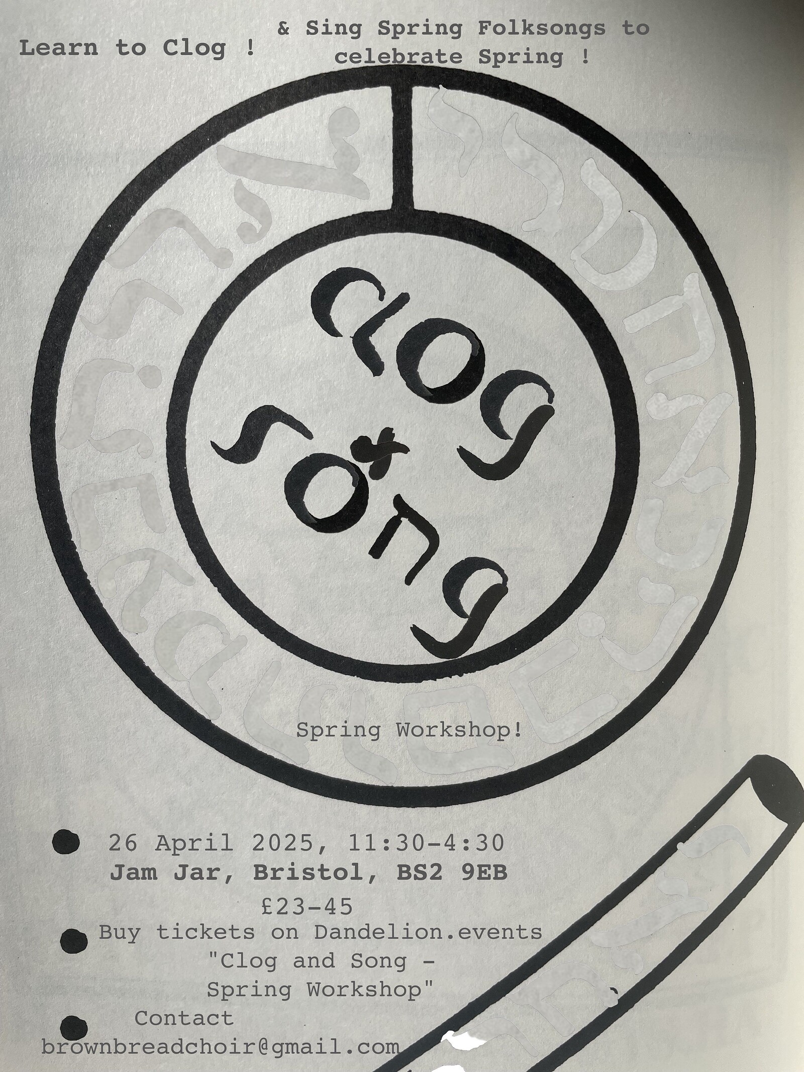 Clog and Folk Singing Workshop at The Jam Jar