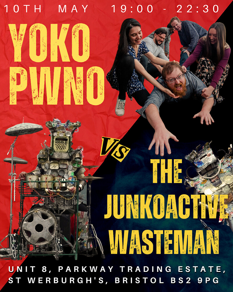 YOKO PWNO vs THE JUNKOACTIVE WASTEMAN at Unit 8 Studios