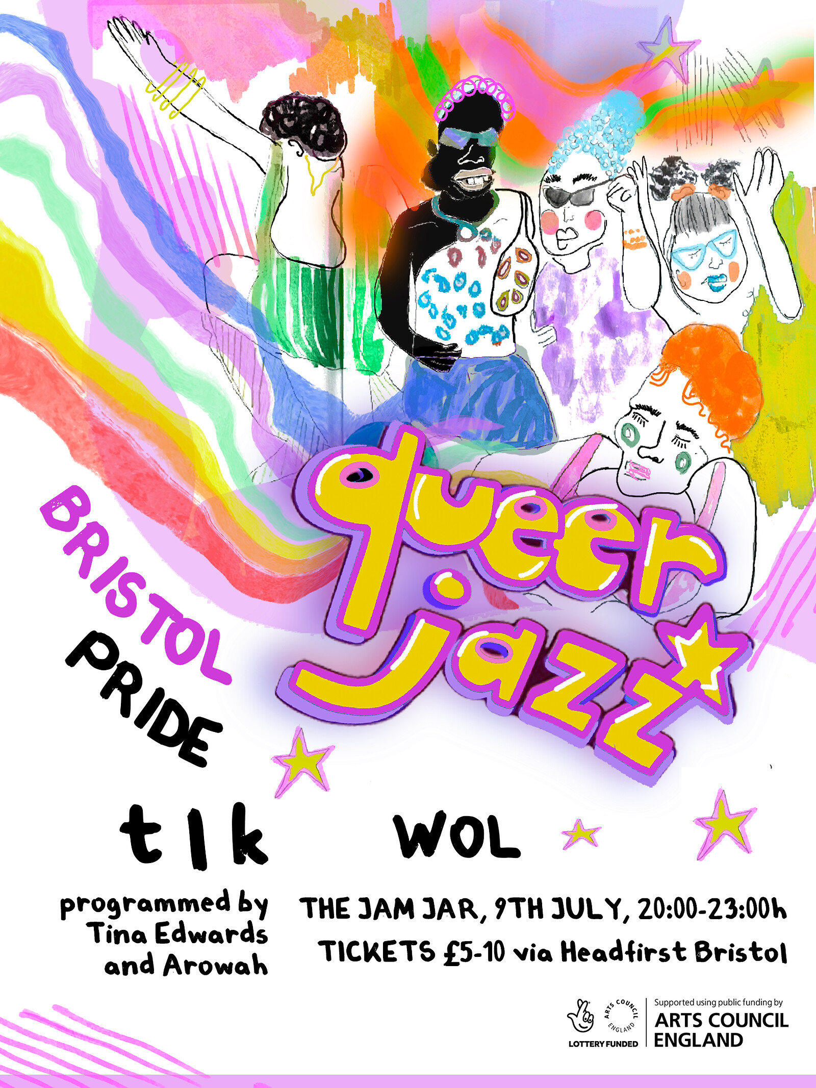 Bristol PRIDE - t l k / Wol at The Jam Jar