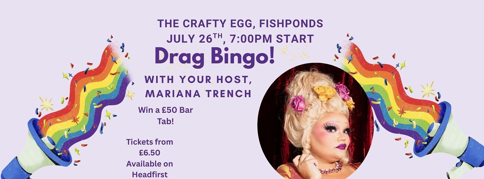 Drag Bingo at The Crafty Egg Fishponds at The Crafty Egg (Fishponds)