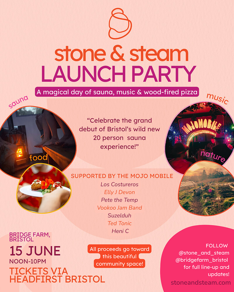 Stone & Steam Wild Spa Launch and Bridge Farm Fundraiser at Bridge Farm Community