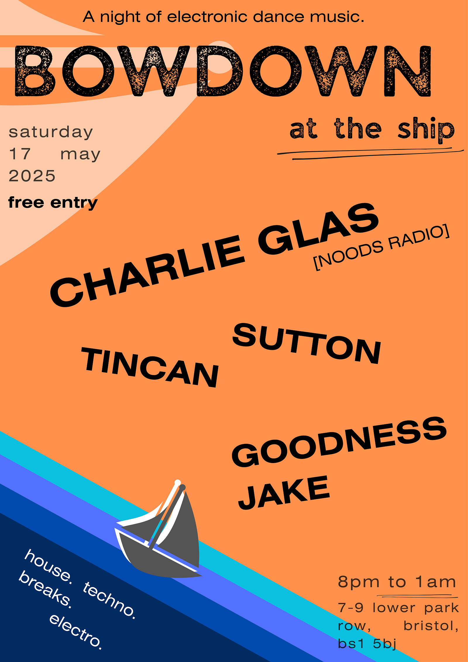BOWDOWN BASEMENT BOOGIE at The Ship Inn BS15BJ