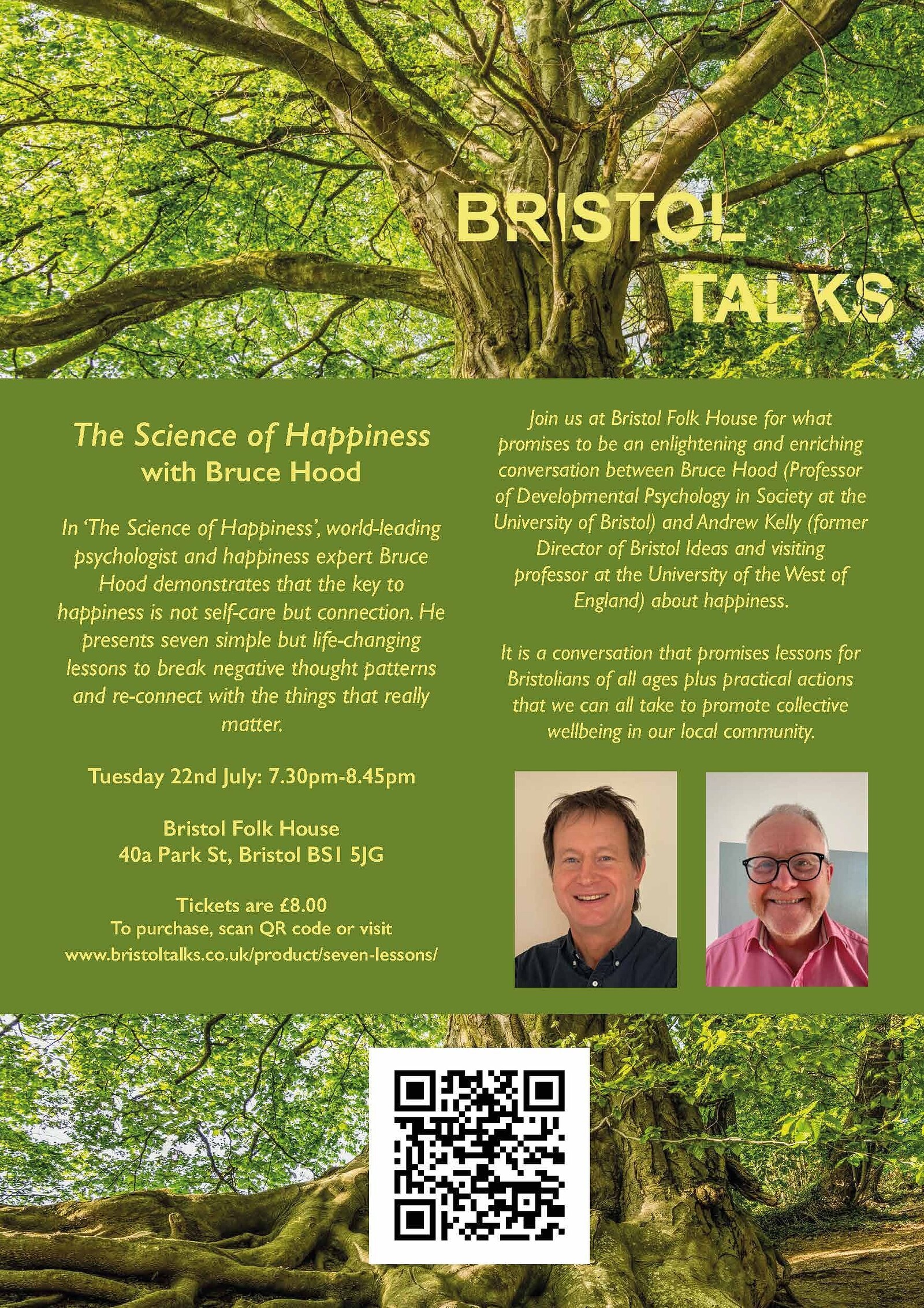 Bruce Hood – The Science of Happiness at Bristol Folk House