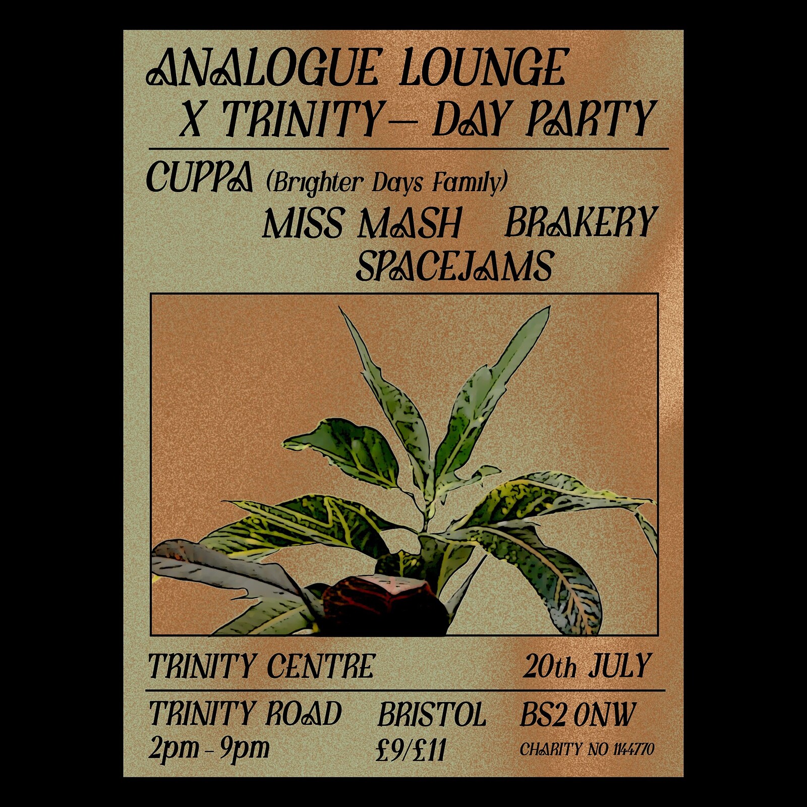Analogue Lounge X Trinity w/ Cuppa & Miss Mash at The Trinity Centre