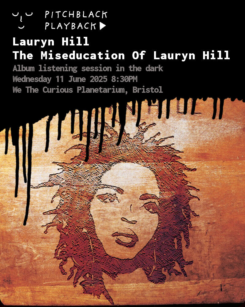Lauryn Hill album listening session in the dark at We The Curious Planetarium