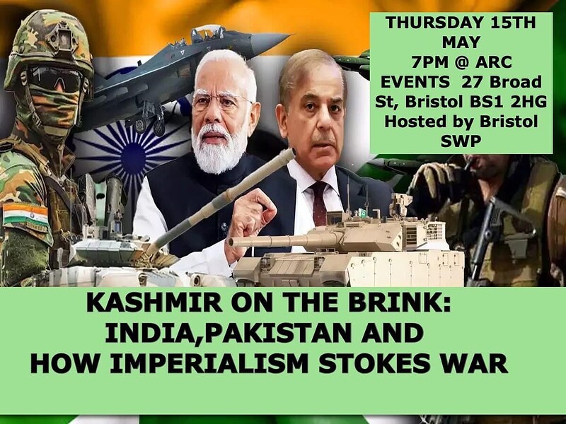 Kashmir on the Brink: How Imperialism Stokes War at ARC events, 26 Broad Street, Bristol, BS1 2HG
