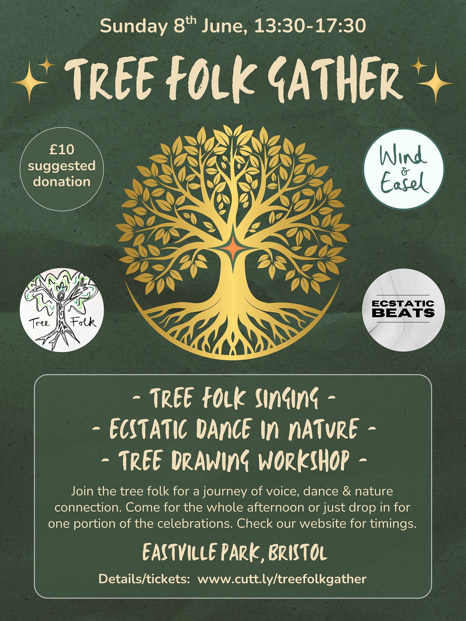 TREE FOLK GATHER at Eastville Park, The Oak Tree