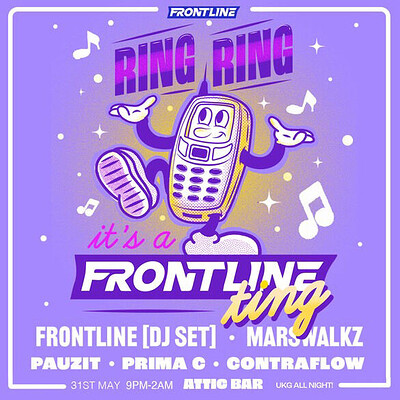 Frontline pres. UKG All Night Long at The Full Moon & Attic Bar