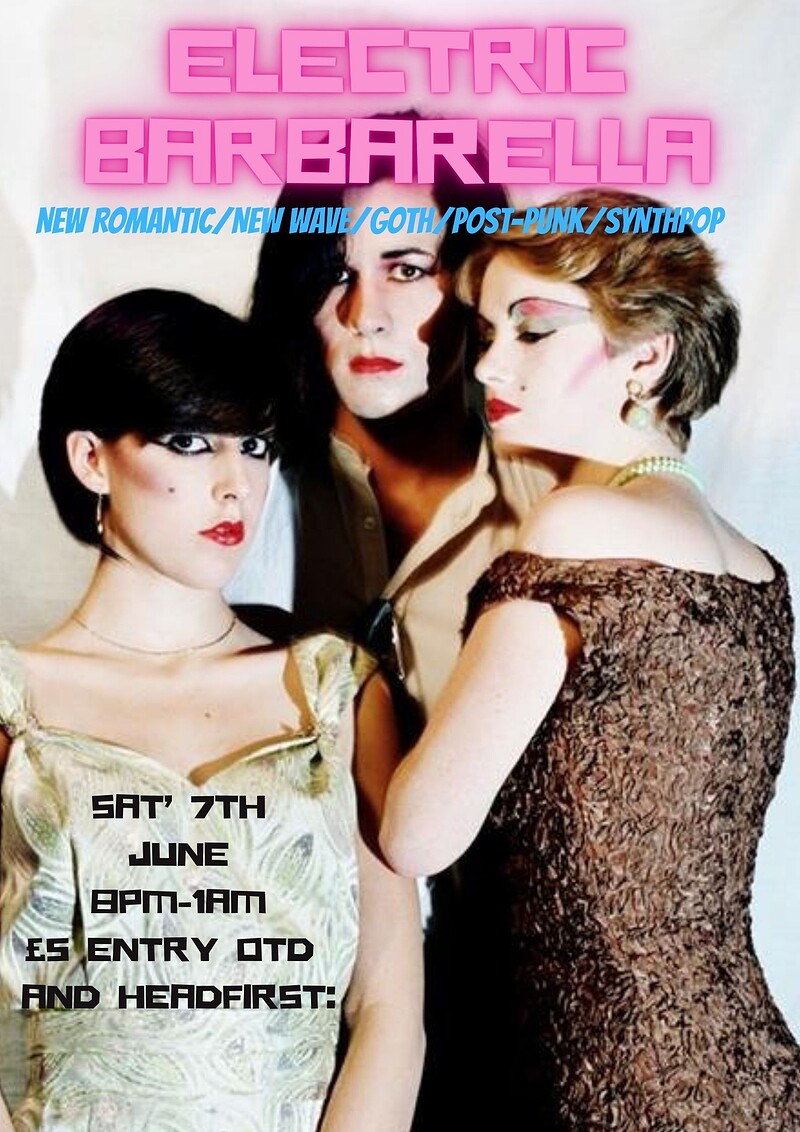 Electric Barbarella Clubnight at Zed Alley