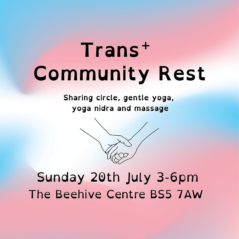 Trans+ Community Rest at The Beehive Centre