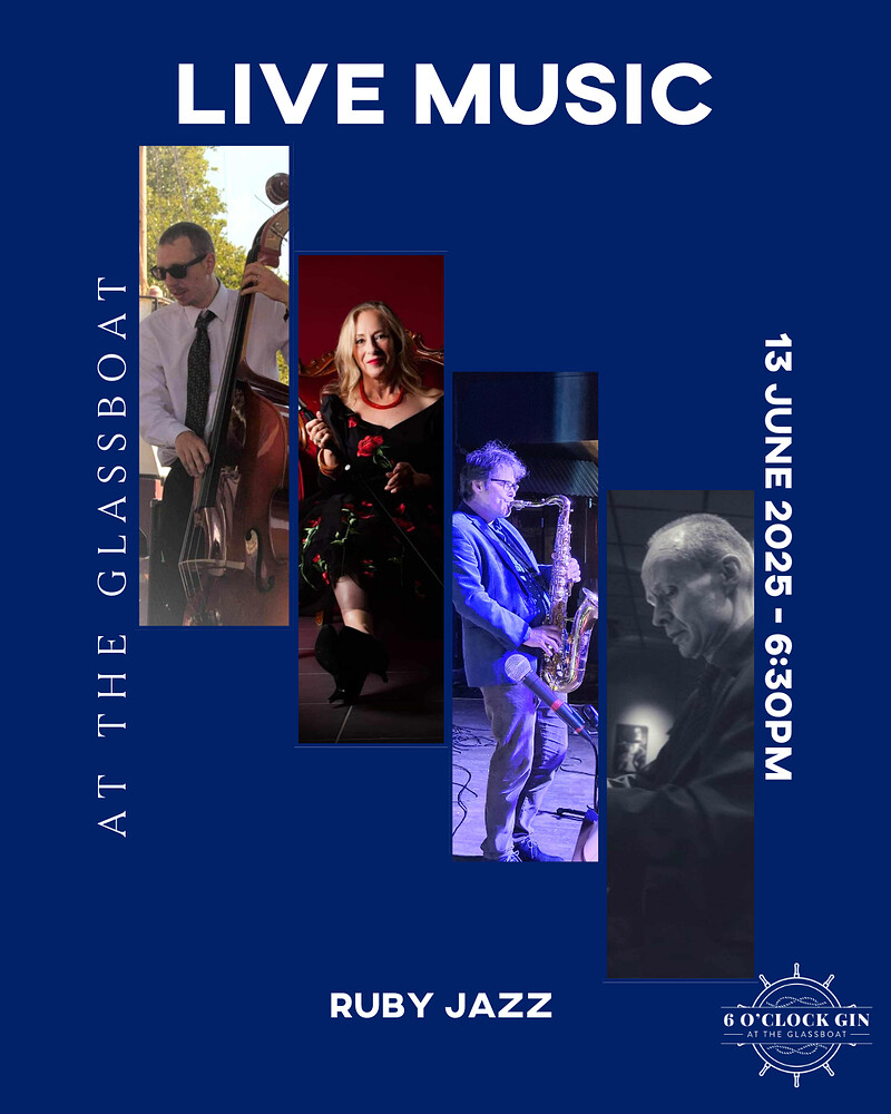 RUBY JAZZ at 6 O'clock Gin at The Glassboat
