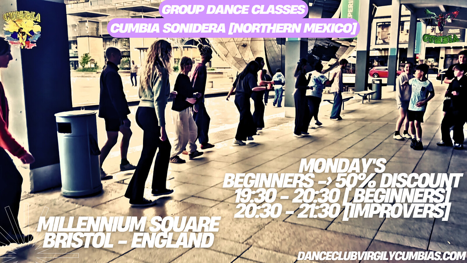Learn how to dance Cumbia Sonidera at Millennium Square