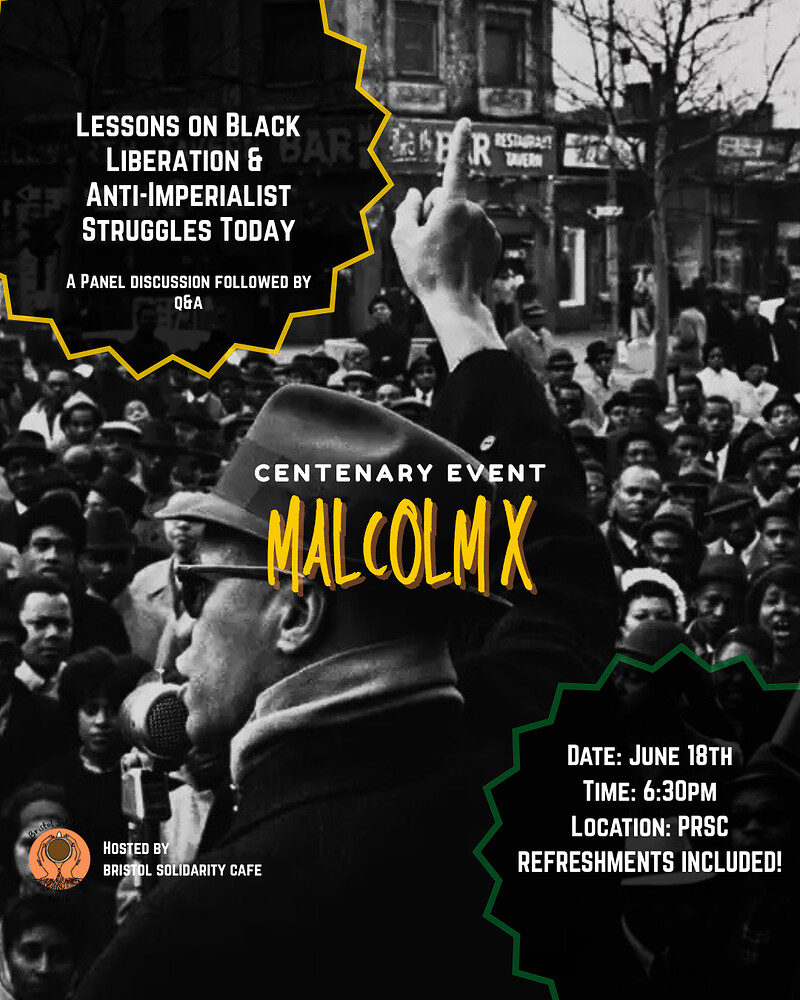 Malcolm X Centenary Event at PRSC