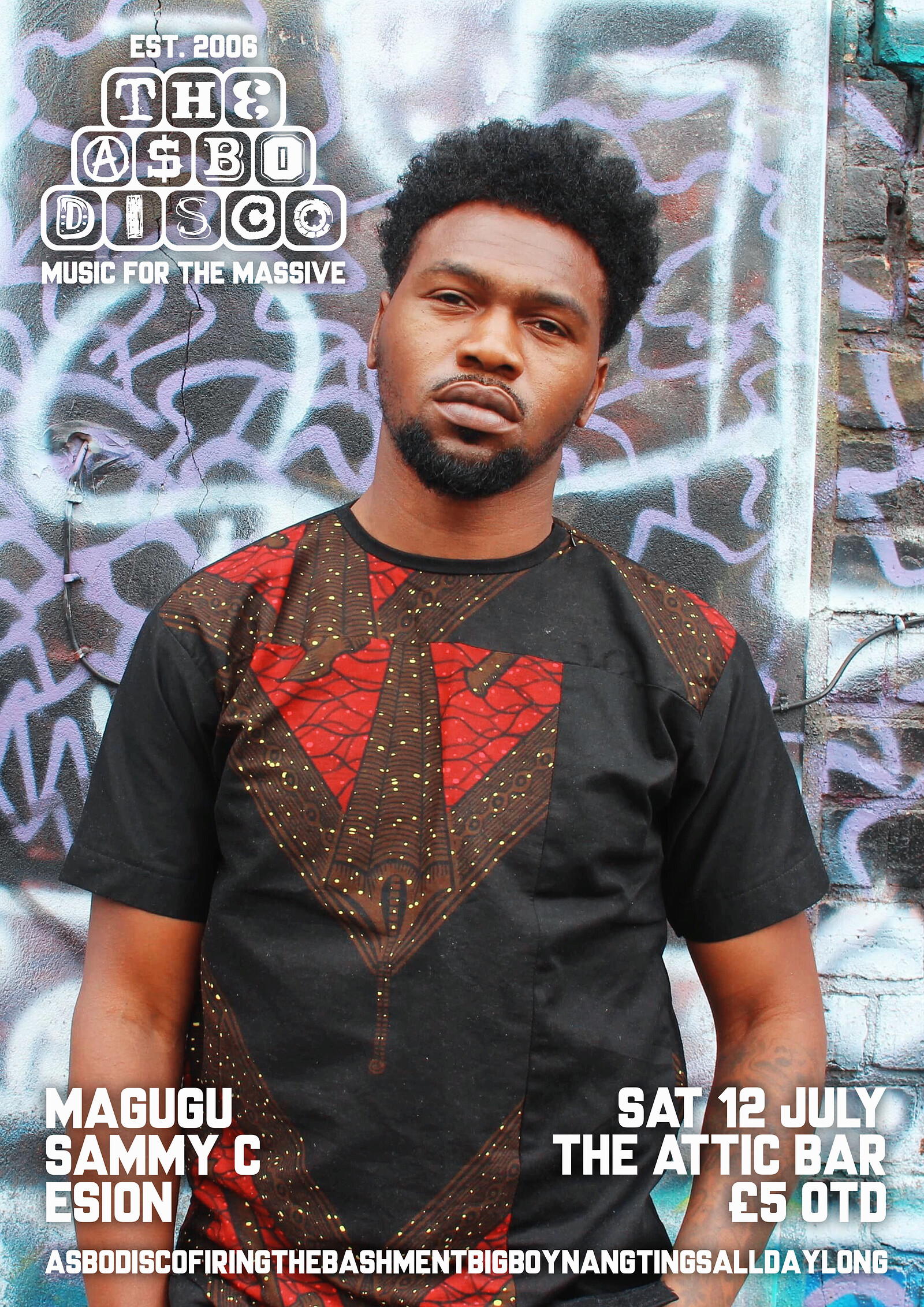 Asbo Disco Presents Magugu at The Full Moon & Attic Bar