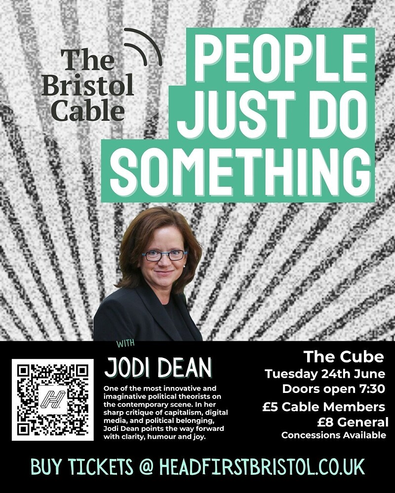 People Just Do Something - Jodi Dean at The Cube