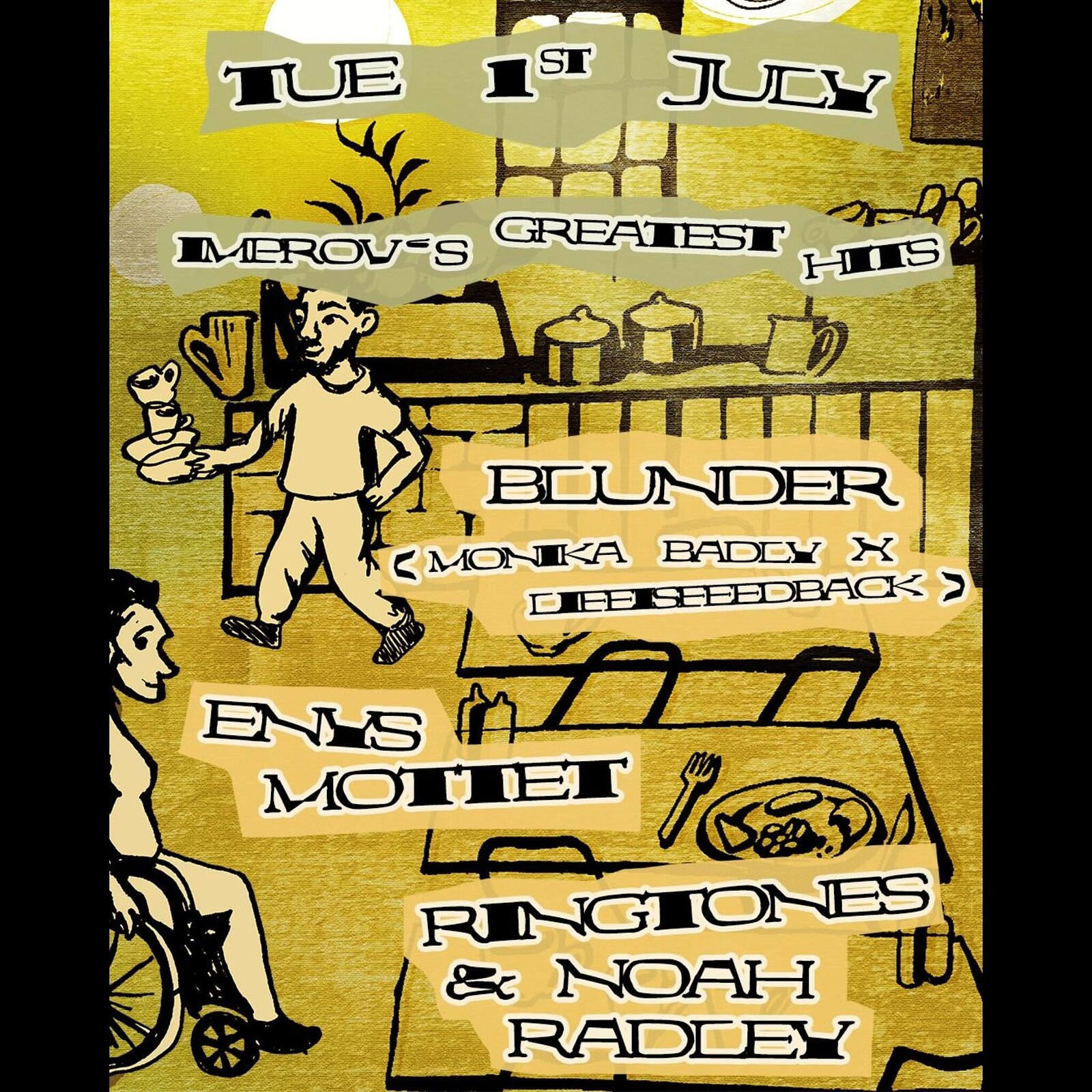 BLUNDER + Enys Mottet + Ringtones  & Noah Radley at Cafe Kino