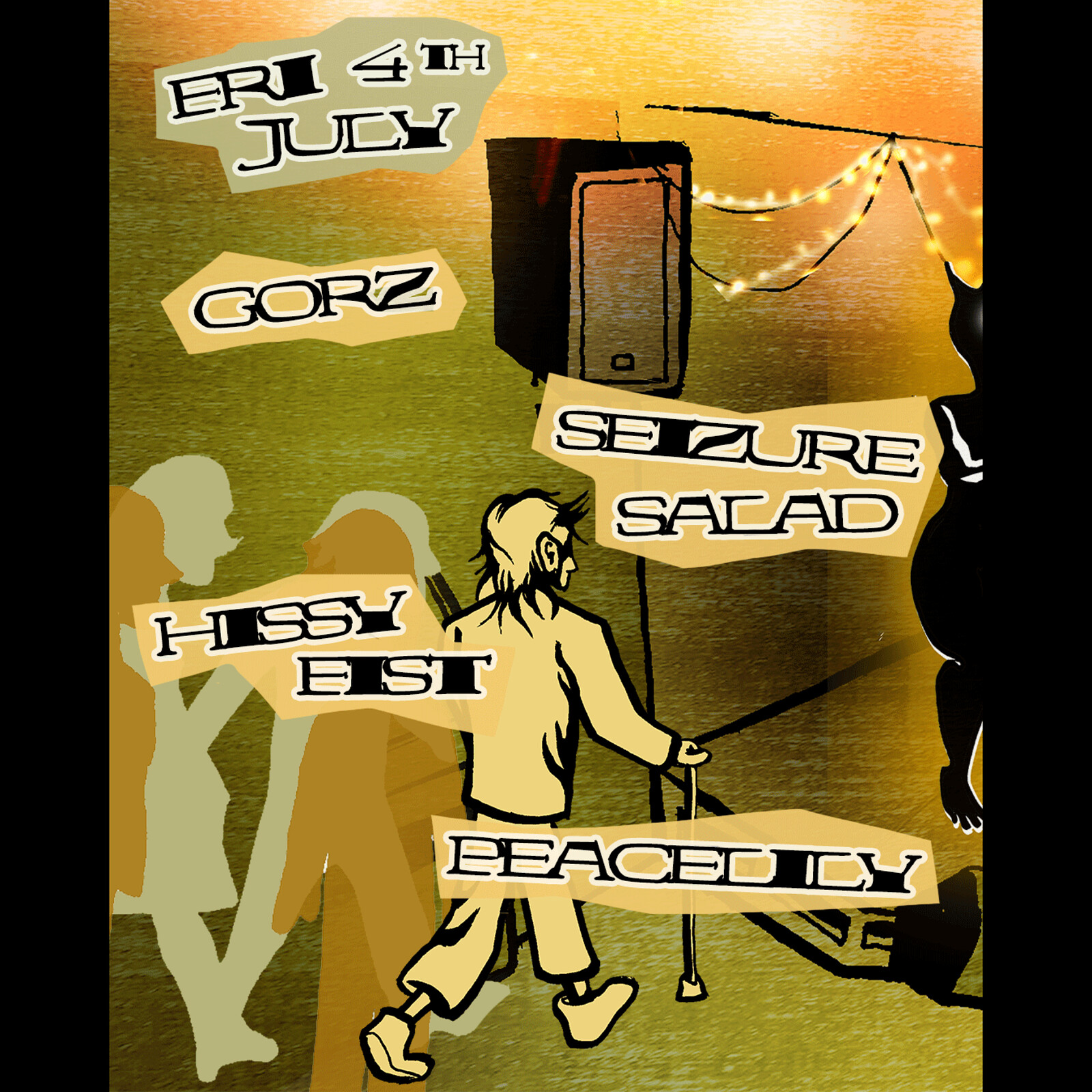 GorZ + Seizure Salad + Hissy Fist + Peacelily at Cafe Kino
