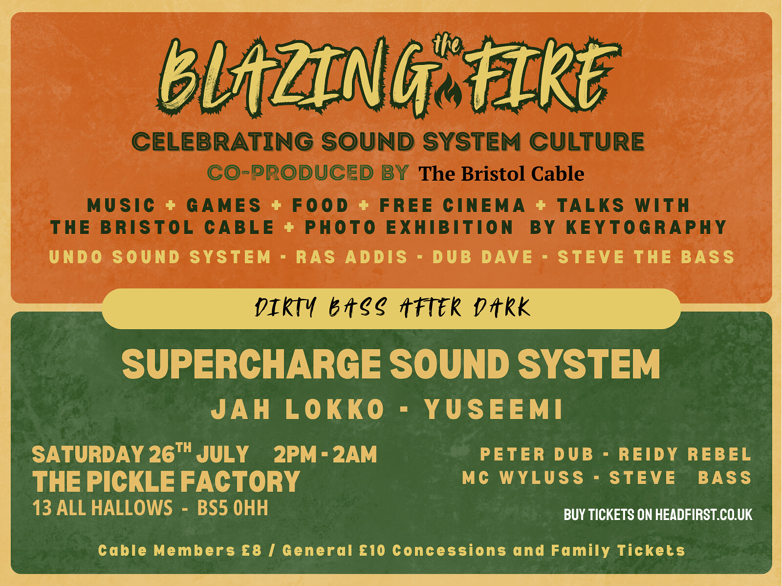 BLAZING THE FIRE - A CELEBRATION OF SOUND SYSTEM CULTURE at The Pickle Factory