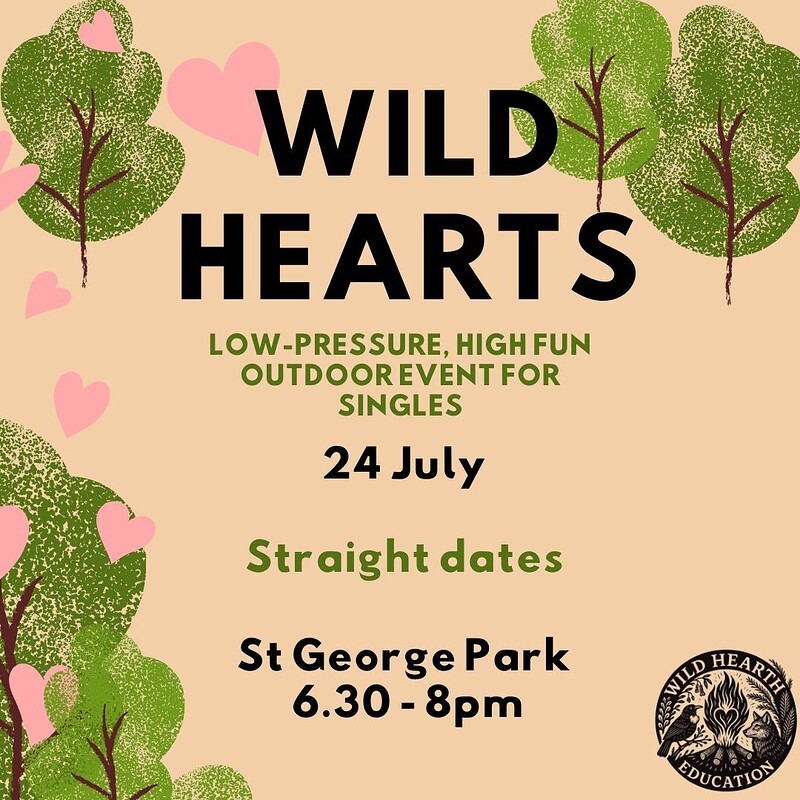 Wild Hearts Dating - Straight dates 30 - 40ish at St George Park, Bristol