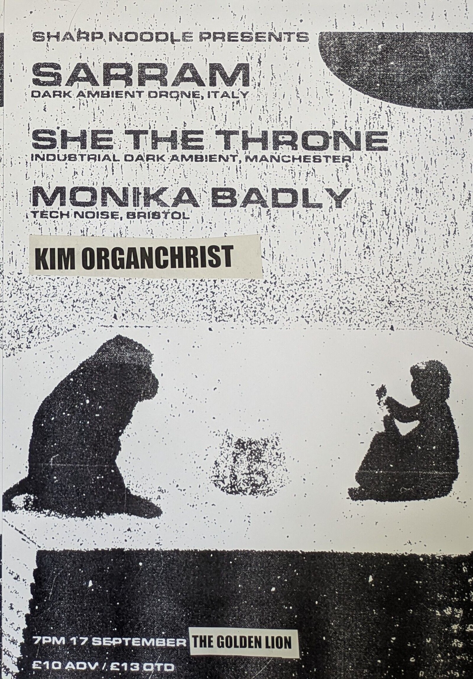 SARRAM / SHE THE THRONE / MONIKA BADLY / KIM ORGANCHRIST at The Golden Lion