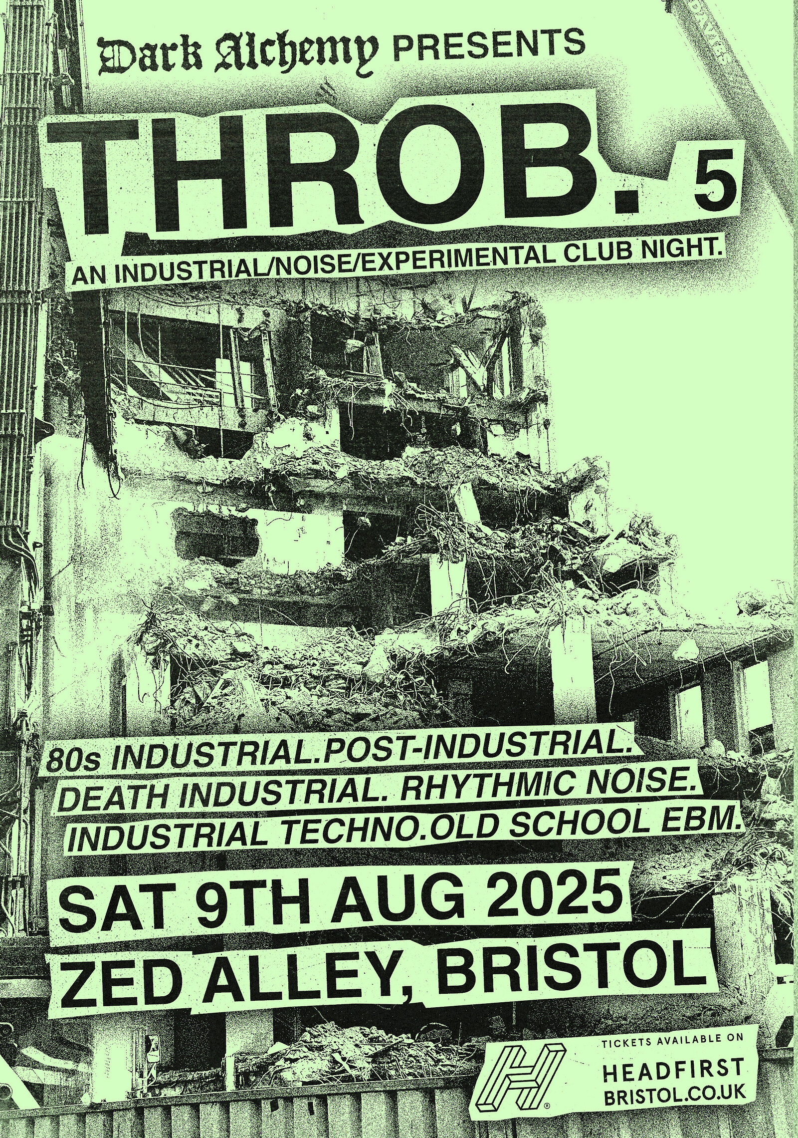 Dark Alchemy Presents: THROB. Industrial Night 5 at Zed Alley