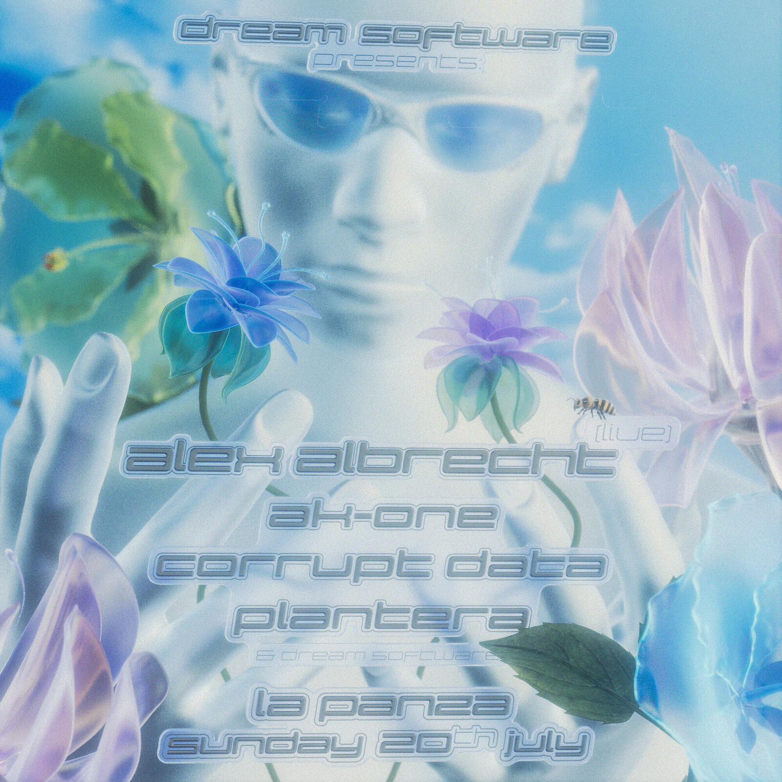 Dream Software pres. Alex Albrecht  & AK-One, Corrupt Data, Plantera at La Panza