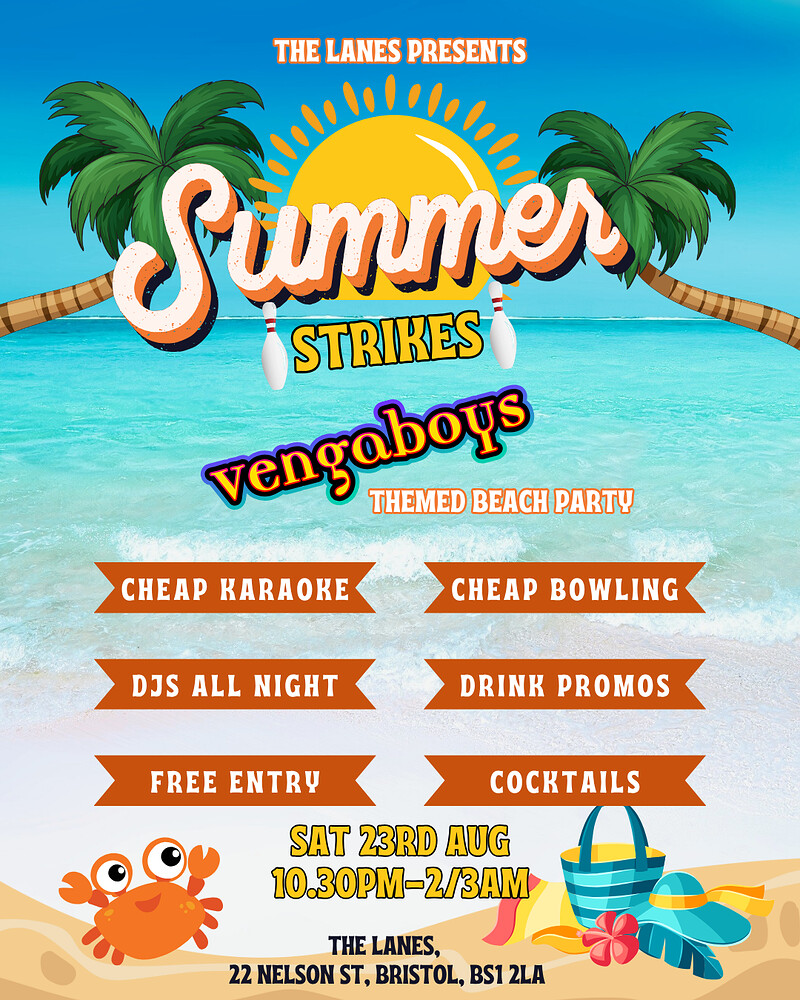 Summer Strikes - Vengaboys Beach Party at The Lanes