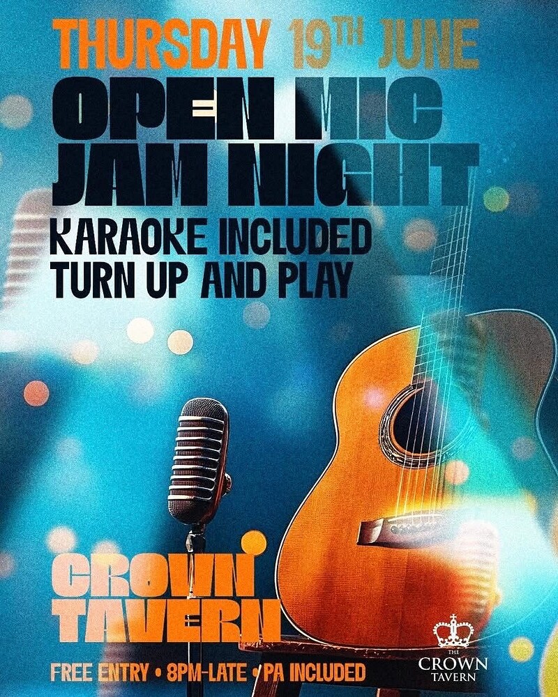 OPEN MIC/JAM NIGHT AT THE CROWN TAVERN at The Crown Tavern
