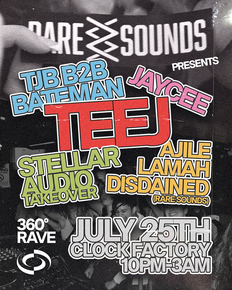 Rare Sounds: 360 Clock Factory Debut w/TEEJ at Clock Factory