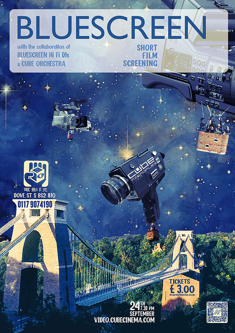 Bluescreen at The Cube