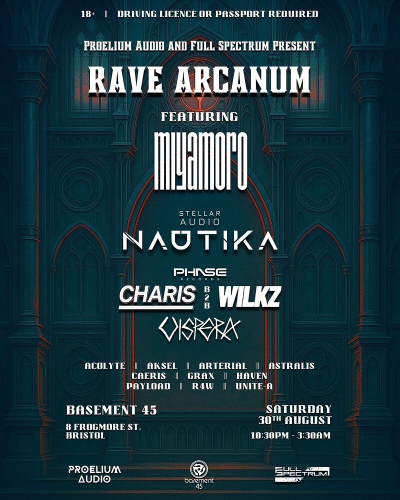 Rave Arcanum: Miyamoro, Nautika, Phase Records Takeover at Basement 45
