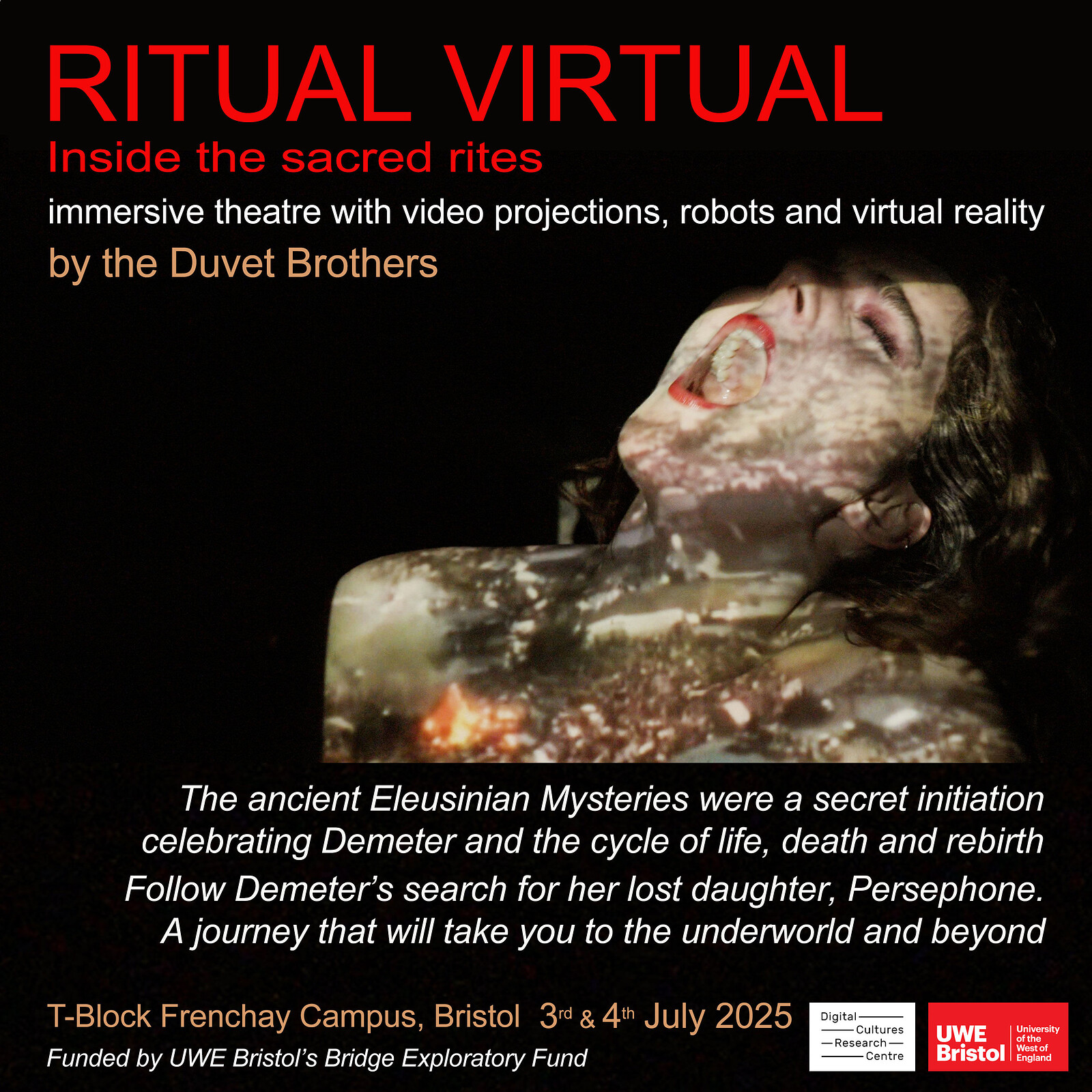 Ritual Virtual at Bristol Robotics Lab