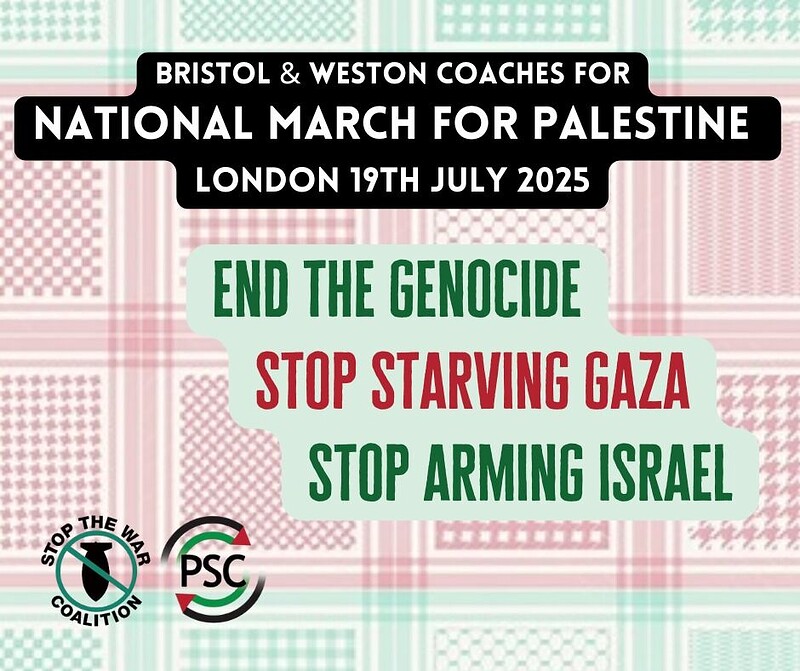 National Demo for Palestine - Coach tickets to London at National Demo for Palestine - Bristol coach tickets