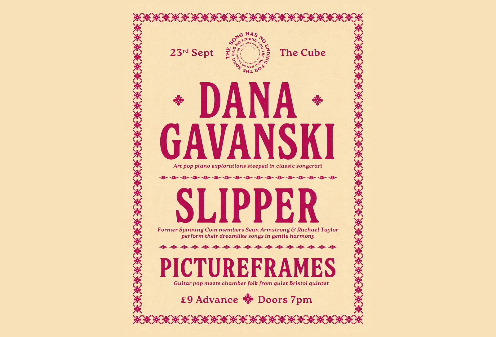 Dana Gavanski, Slipper, Pictureframes at The Cube