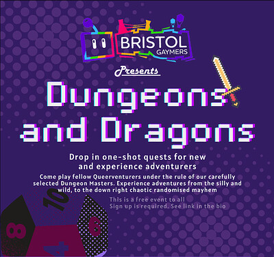 Bristol Gaymers D&D Evening at Old Market Tavern