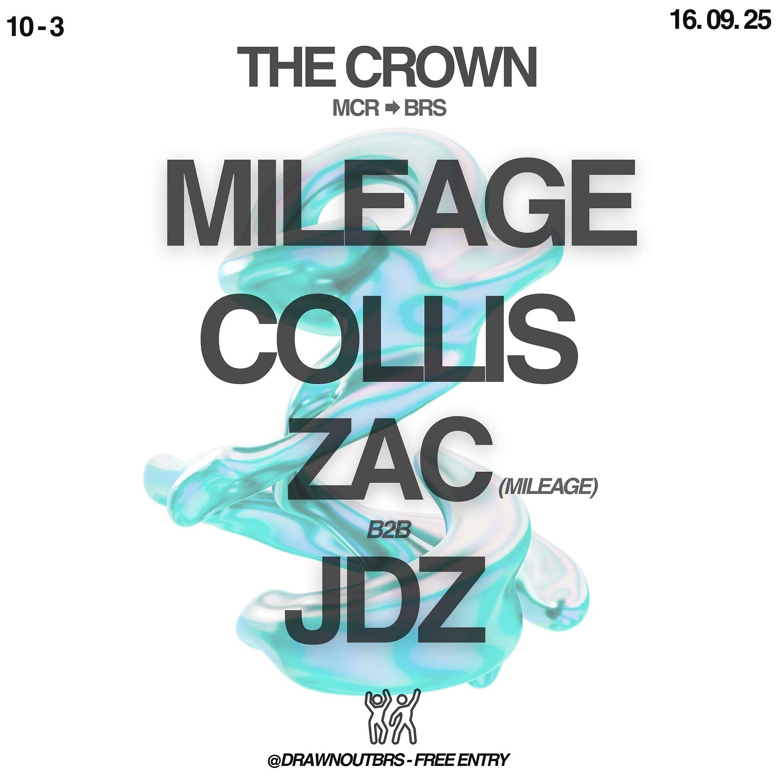 DrawnOut: Mileage, Collis, Zac B2B JDZ at The Crown