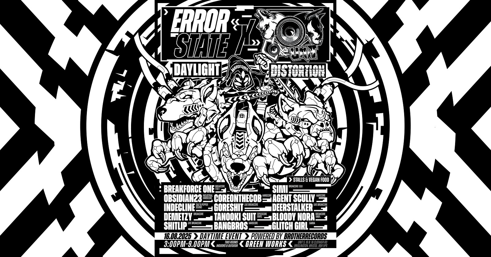 Error State x Core Unit: Daylight Distortion at Green Works