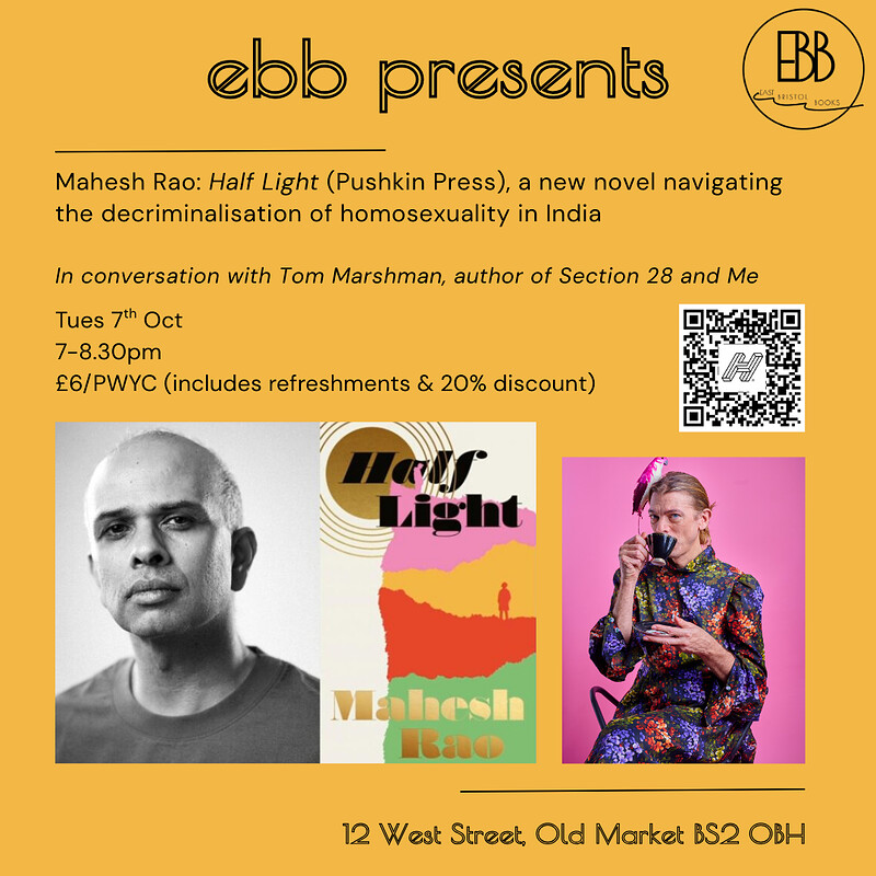 Mahesh Rao: *Half Light* , with Tom Marshman at East Bristol Books