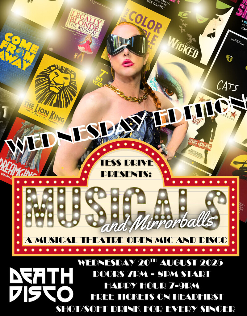 Tess Drive presents Musicals and Mirrorballs at Death Disco