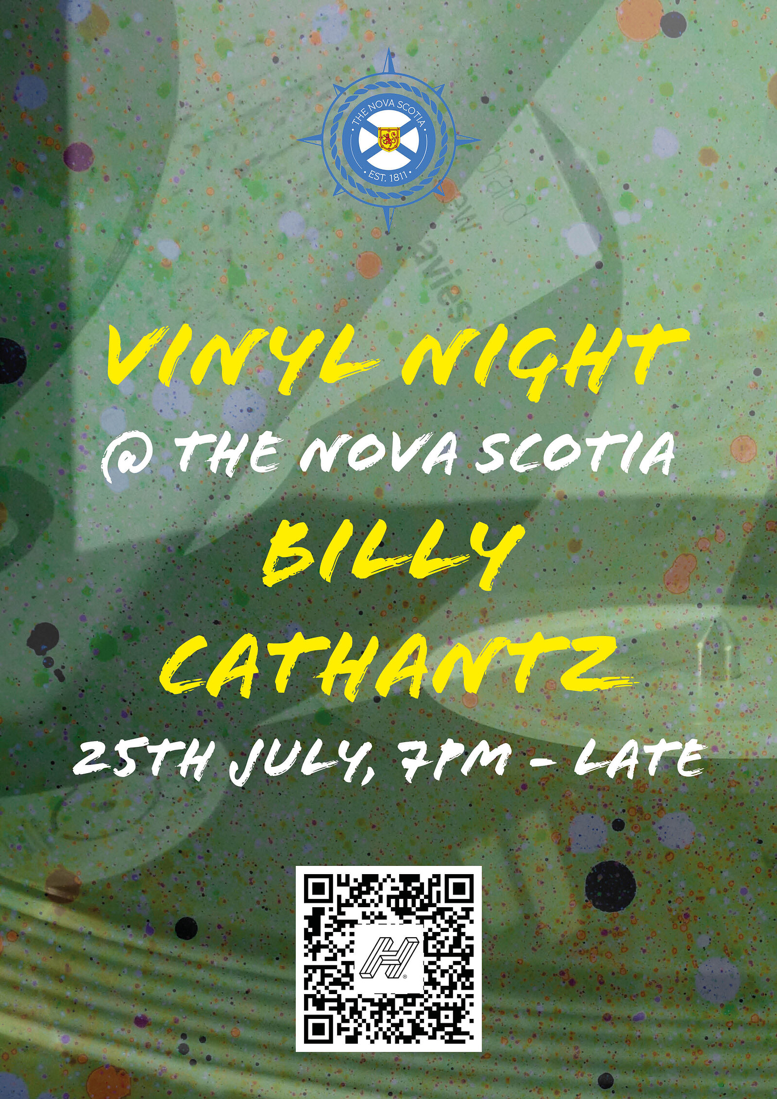 Vinyl Night with Billy Cathantz at The Nova Scotia