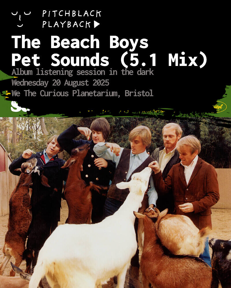 The Beach Boys 'Pet Sounds'  album listening session in the dark at We The Curious Planetarium
