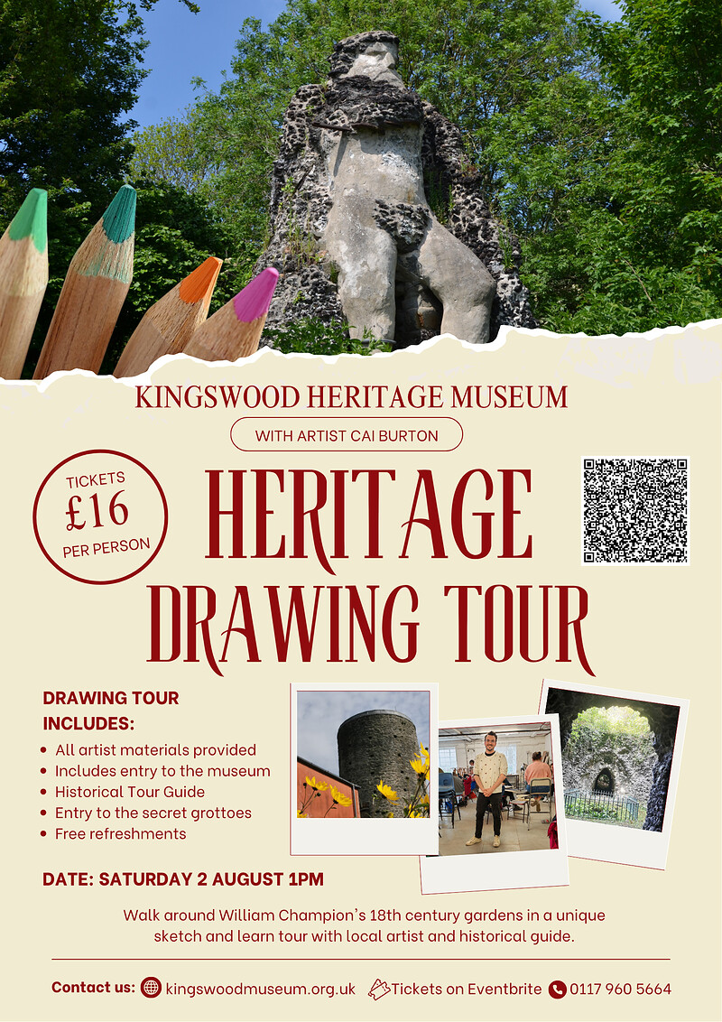 Heritage Drawing Tour - Gardens, Grottoes & Creativity at Kingswood Heritage Museum