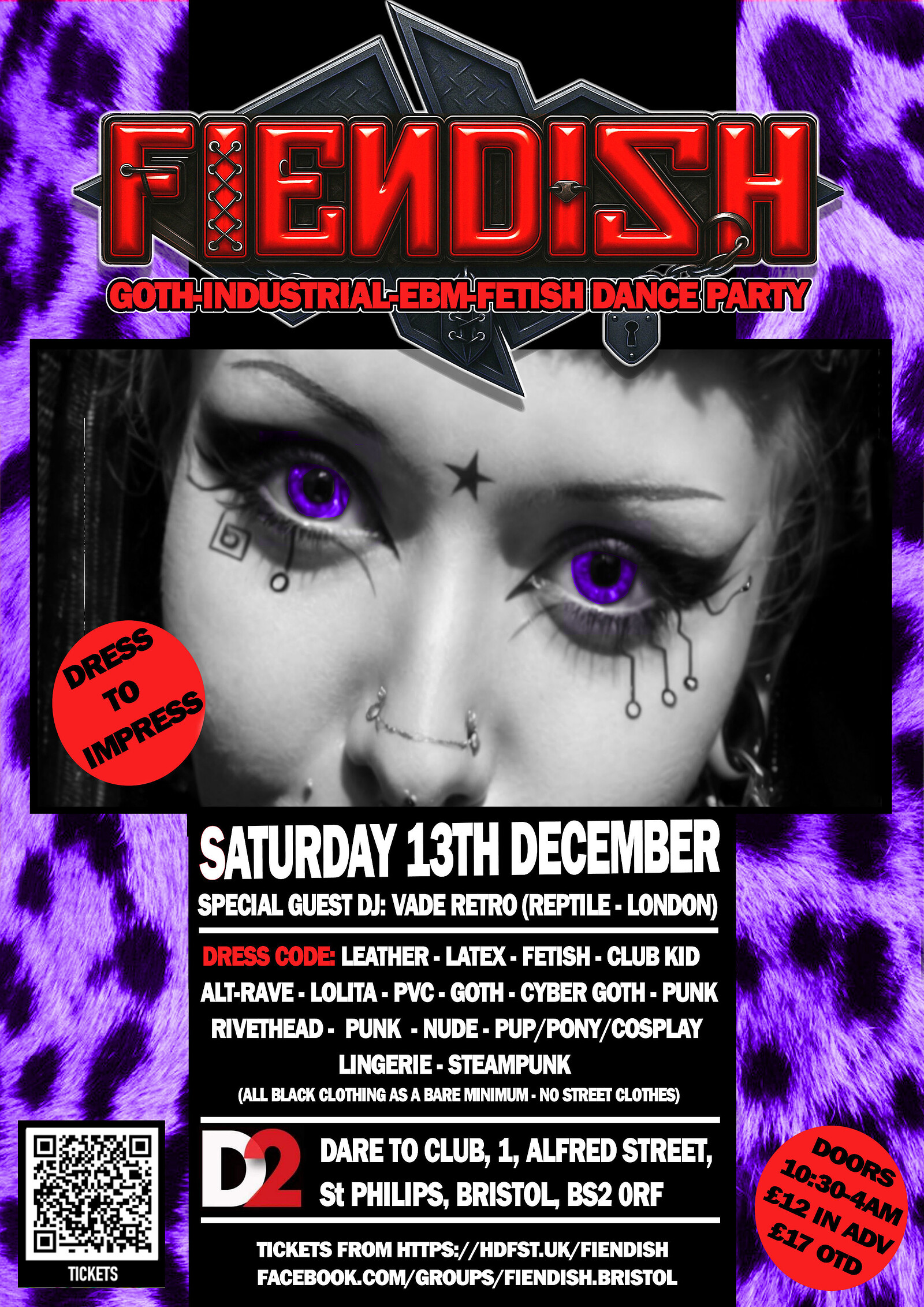 FIENDISH - December 2025 - Tix avail OTD tickets 12.90 | Dare to Club, Bristol FIENDISH - December 2025 - Tix avail OTD tickets 12.90 | Dare to Club, Bristol