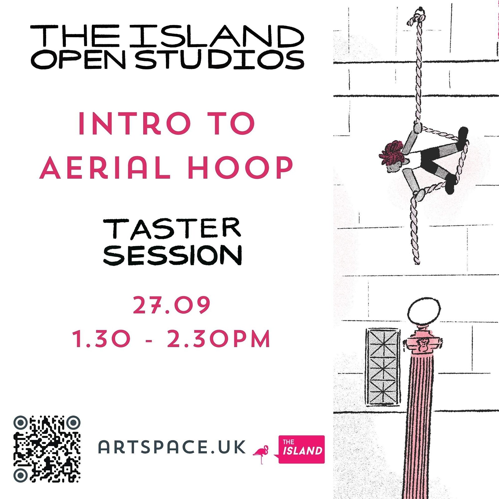 Intro to Aerial Hoop Taster Class at The Island