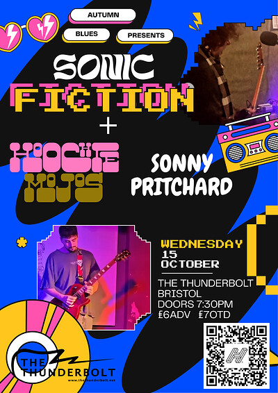 Autumn blues SONIC FICTION + HOOCHIE MOJOS + SONNY PRITCHARD at The Thunderbolt